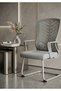 Grey Office Waiting Chair with Functional Design |   Movenhome |   Moven Home
