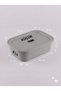 Small Size 4 Liter 30X20X10 cm Polypropylene Plastic Organizer with Gray Lid - Toy Box and Storage Basket