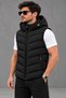 New Season Waterproof Removable Hooded Men's Inflatable Vest - 4