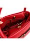 Genuine Leather Women's Hand and Shoulder Bag Red - 4