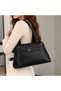 Genuine Leather Women's Hand and Shoulder Bag Black