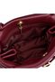 Genuine Leather Women's Hand and Shoulder Bag Burgundy - 3