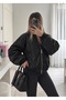 Black Satin Leopard Yankee Jacket - 4
