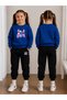 Sweatshirt Tracksuit Set for Girls, Crew Neck Printed 3 Yarn Threaded Winter Cotton Comfortable Fit Set