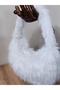 Women's Plush Shoulder Bag Faux Fur Textured Stylish Daily Bag - 5