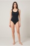 Women's 2-Pack U-Neck Thick Strap Flexible Snap-On Badi Daily Stylish Bodysuit - 2