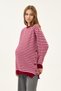 Maternity Striped Sweater, Detailed with Openable Buttons on the Sides (Pink) - 3