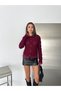 Women's Lace Detailed Openwork Knitwear Cardigan Crew Neck Buttoned Long Sleeve Stylish Knit Cardigan