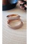 Xuping Rose Color Row Zircon Stone Hoop Earrings Acr9677 - 2
