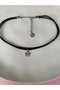 Black Satin Cord Choker - Necklace - 7