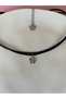Black Satin Cord Choker - Necklace - 5