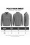 Özavşar Large Size Men's Polo Collar Thessaloniki Sweatshirt - 7811 - 4