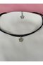 Black Satin Cord Choker - Necklace - 2