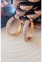 Xuping Rose Color Row Zircon Stone Hoop Earrings Acr9677 - 4