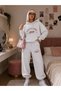 Haus of Audere Printed Embossed Hooded Sweet-Sweatpants Premium Set