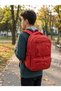 Krinkıl Backpack Multi-Compartment School and Daily Use Red - 5