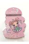 Stickered Picture Notebook Small Size Fairy Themed Pink