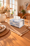 Decorative Concrete Marble Patterned Design Napkin Holder Bohemian Style Napkin Holder for Kitchen, Coffee Table, Dining Table, Restaurant - 5