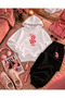 Pink Leopard Printed Hooded Sweet-Sweatshirt Premium Set