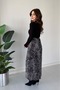 Patterned Pleated Skirt Dress - 3