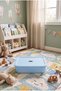 Blue Lid Medium Size 9 Liters 40X30X10 cm Polypropylene Plastic Organizer - Toy Box and Storage Basket - 5