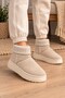 Women's Anatomical Comfortable Mini Suede Boots with Fur Inside, Thick Sole, Winter Women's Ankle Boots Shoes - 4