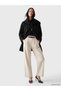 Black Scarf Oversized Women's Cashmere Coat - 2