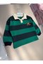 Polo Collar Top and Pants Set - 4