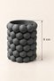 Bubble Patterned Decorative Makeup Brush Holder and Pen Holder - Modern Aesthetic Multi-Purpose Tabletop Organizer 9cm - 3