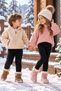 Children's Winter Thermal Tights with Inner Lining to Keep Warm, Unisex Underwear Tights for Girls and Boys - 3