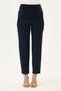 Maternity Narrow-Leg Gabardine Fabric Pants, Elastic Waist and Adjustable (Navy Blue) - 2