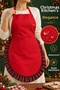 Special for New Year's Eve, Ruffle Detailed Kitchen Apron – Liquid-Proof, Stain-Resistant, Gift-Ready - 2