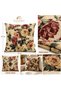 Voyage Vintage Rose Patterned Decorative Throw Pillow Cover – 45X45 cm - 2