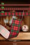 Christmas Red Green Plaid Wire Fabric Ribbon 5 Meters – Steel Wire Tartan Voluminous Bow and Tree Decoration Ribbon - 5