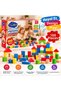 100 Pieces of Colorful Wooden Blocks Educational Building Toy 9 Colors – for 10 Months and Above - 3