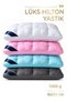 1 Luxury Hilton Bread Pillow 50X50Cm Square Medium Firmness Polyester Fiber Filled Hypoallergenic 1000 Gr Pillow - 2
