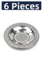 10 cm Authentic Patterned Stainless Steel Tea Plate, Unbreakable Metal Tea Cup Coaster - 4