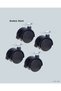 Ilkestor 4-Piece Locking Wheel Feet 4 cm Silent (14452) and Durable - 4