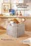 Children's Room Washable Gray Pp Rattan Closet Laundry Toy Organizer Storage Basket Organizer 33X33X33