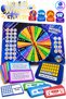 Wheel of Fortune Word Guessing Game – Spin the Wheel, Find the Letters, Earn Points, with Question Cards, Fun and Educational Family Board Game