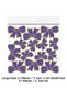 Decorative Bow with Foil Purple Set: 42 Pieces- - 2