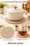 Sun and Leaf Patterned Special Design Trivet - 2