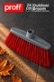 24 cm Outdoor Vacuum Cleaner Head - Hard-Bristled, Handle-Free Garden, Terrace and Balcony Vacuum Cleaner