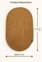 Tırmio Cat Play Mat, Knitted Scratching and Play Mat, 35 X 55 cm Cat Toy with String and Ball, Wicker-Jute Oval Paw Mat, Suitable for Indoor Use, Cats Play and Scratch on It, Decorative Cat Accessory - 2