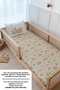 Montessori Duvet Cover and Fitted Sheet Set - for Baby Series - Mom and Baby Deer - 4