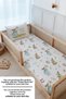 Single Duvet Cover and Fitted Sheet Set - Pure Baby Series - Rabbit Playing with Butterfly - 4
