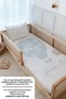 Single Duvet Cover and Fitted Sheet Set - Pure Baby Series - Cloudy Blue Air Balloon - 4