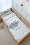 Single Duvet Cover and Fitted Sheet Set - Pure Baby Series - Whale and Child