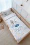 Single Duvet Cover and Fitted Sheet Set - Iconic Series - Blue Clouds and Balloon