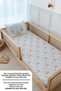 Single Duvet Cover and Fitted Sheet Set - for Baby Series - Blue Rocking Horse - 4